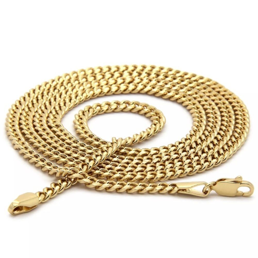 $100 Bill Gold Money Diamond Cut Pendant Chain NEW - Picture 3 of 3
